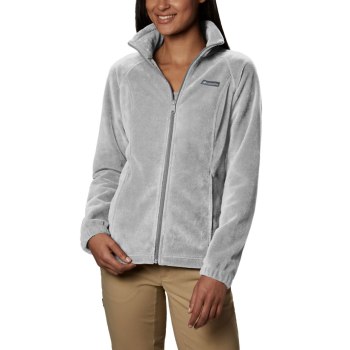 Columbia Benton Springs Full Zip Fleece Petite, Chamarras Grises Para Mujer | 416570-JHE